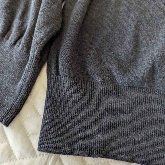 Bill Blass 1/4 ZIp Charcoal Pullover Sweater in Men's XL - Picture 6 of 7